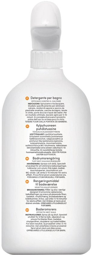 Badkamer en WC reiniger anti kalk