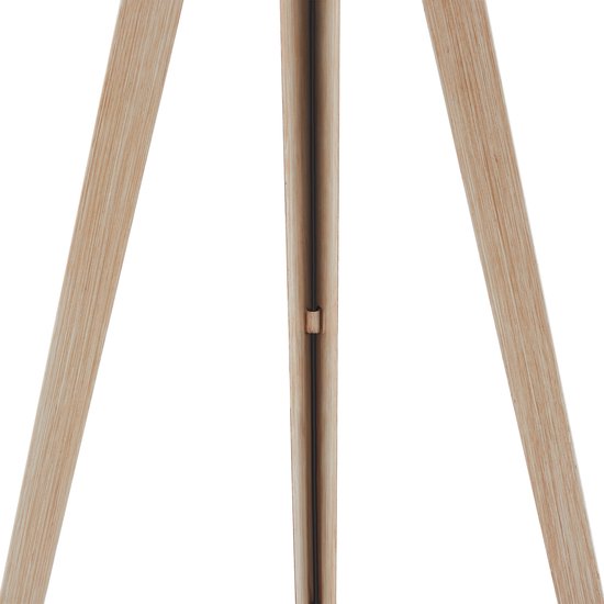 tectake Lunaris Vloerlamp – Driepoot – Linnenlook Lampenkap – E27 – 158 cm