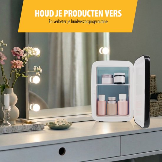 Tristar KB-7604 - Mini Koelkast - 4 L - Make-up Skin Care Koelkast - Gaming Koelkast - Camping Koelkast - Vaderdag Cadeau - 12/230V
