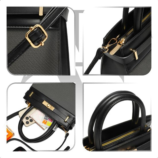 Aramae® - Handtas Dames - Crossbody Tas Dames - Schoudertas Dames - Cadeau voor Vrouwen - Zwart