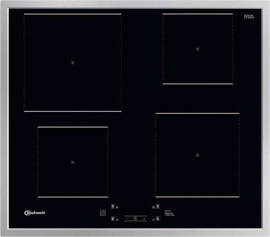 Bauknecht – Inductiekookplaat BQ 2760S FT – 59x51x5,4 cm – Zwart Glas – 7200 Watt & 4 Zones – FlexiCook & Boosterfunctie – Luxe Inbouw Kookplaat – BQ 2760S FT