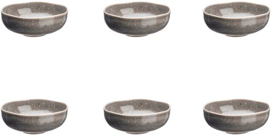 Kom STELLAR Ø11,5cm - 6 stuks - Betongrijs