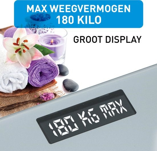 Grundig Weegschaal - Digitale Personenweegschaal - Van 2 kg tot 180 Kg - Grijs
