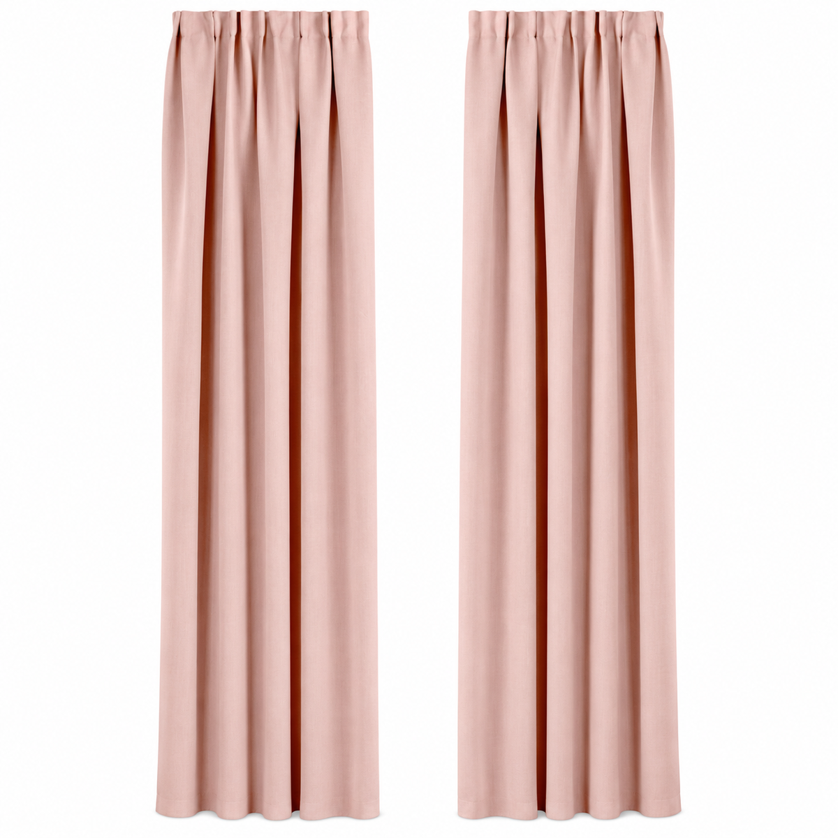 Gordijnen Verduisterend & Isolerend - Haken - Oud Roze