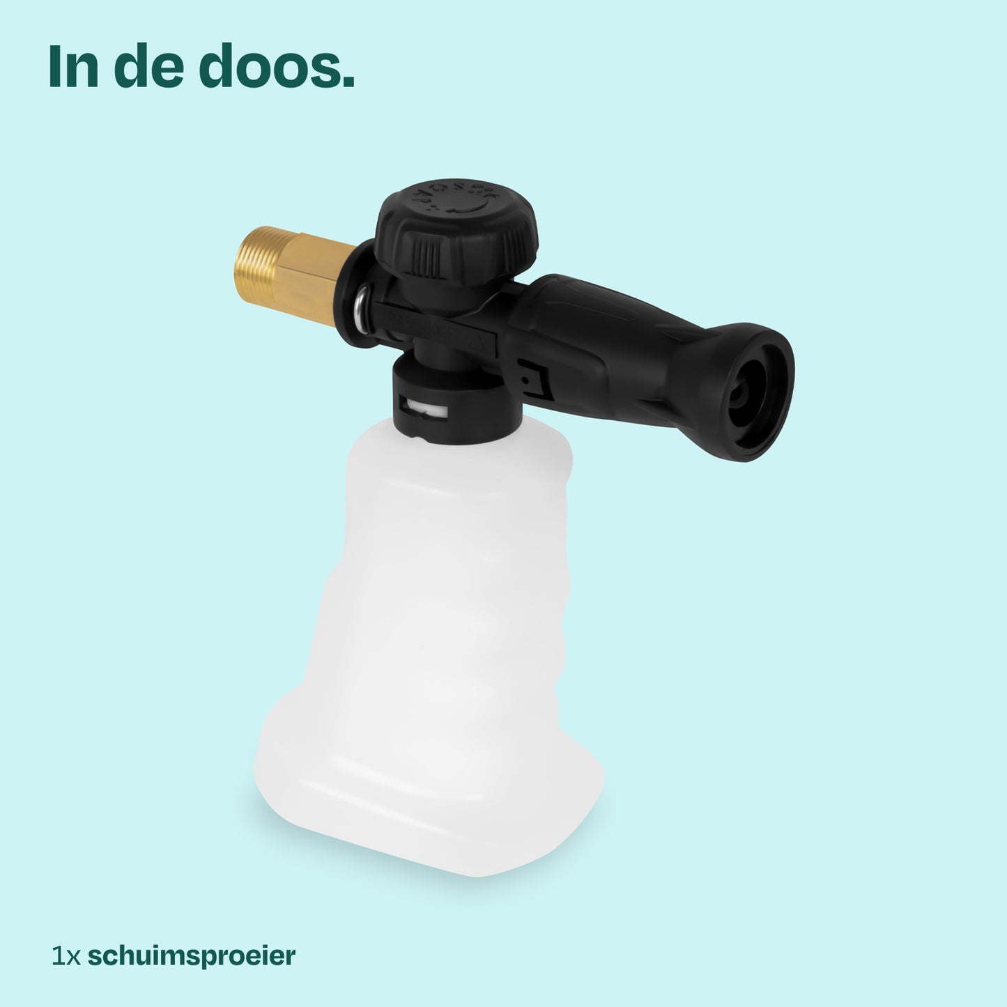 VONROC Schuimsproeier Schuimkanon 350 ml – voor Hogedrukreiniger V25-3 (PW515AC)