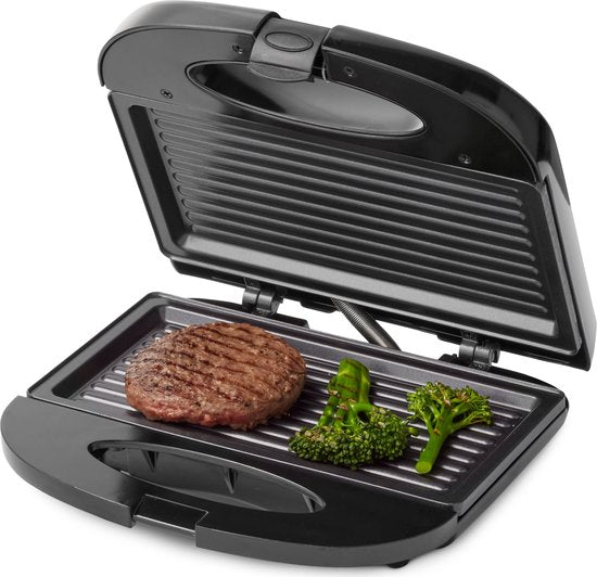 Tomado TGS2000B - Tosti ijzer - Grillapparaat - PFAS vrij - Tosti apparaat - 21,5 x 12 cm - 750 watt - Zwart