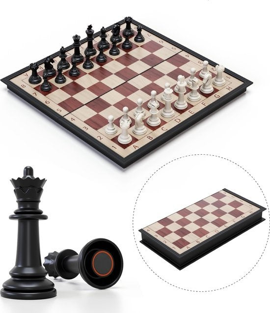 Magnetisch Schaakbord met Schaakstukken - Opklapbaar Schaakset - Chess Set