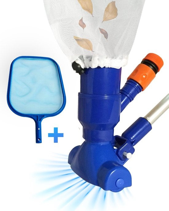AyeTools Zwembad stofzuiger - Inclusief Schepnet - Blauw
