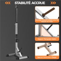 Squat Rack Verstelbaar Halterrek 135,5–190,5 cm met Gewichtssteunen en Veiligheidsbeugels 300 kg