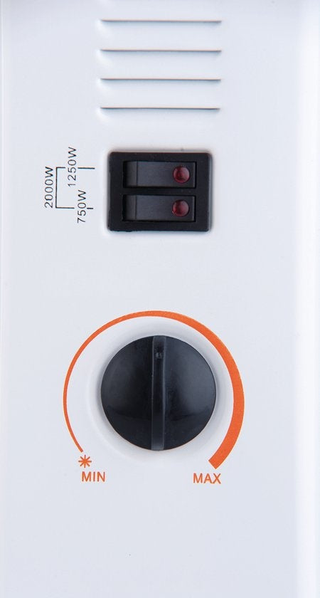 alpina Convectorkachel - 1500W - Op Voeten - Aanpasbare thermostaat - Wit