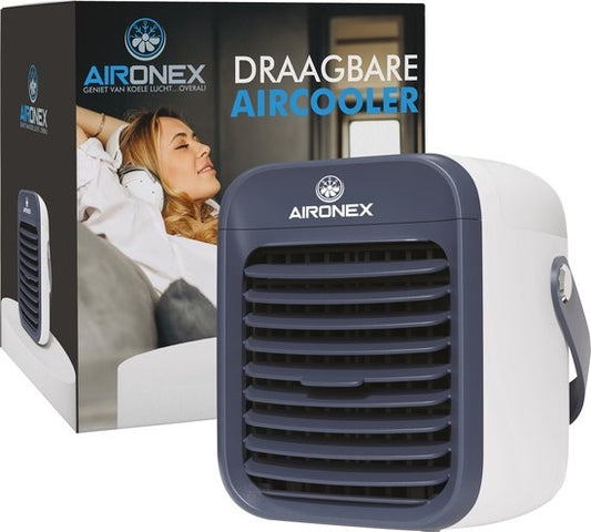 Aironex Draagbare Aircooler Blauw – tot 15 m² - 0.3L Waterreservoir