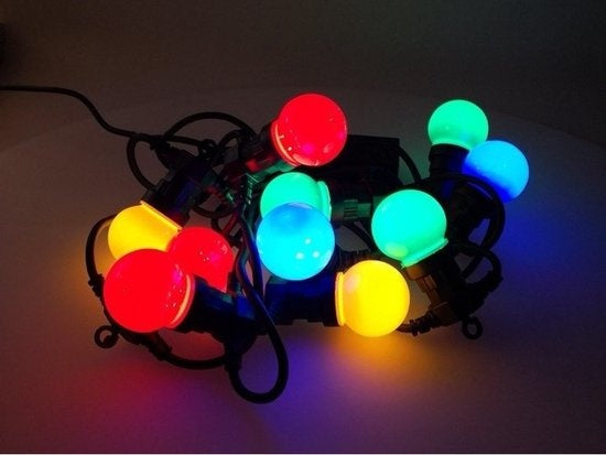 Feestverlichting 10 gekleurde LED-lampen - 8 lichtfuncties