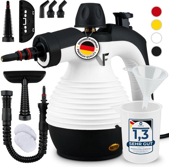 Neighbour's Friend Dampfreiniger Nieuw Model – Krachtige Handstoomreiniger, 3,5 Bar Druk, 4m Kabel, 350ml Tank voor Auto, Werkplaats en Huishouden