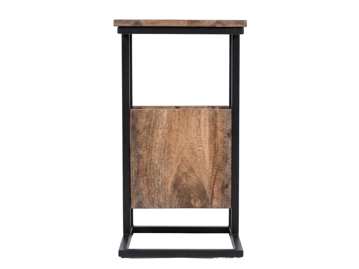 Beauval Bijzettafel met Tijdschriftenrek - Compact Design - 34 x 40 x 68 cm - Wit