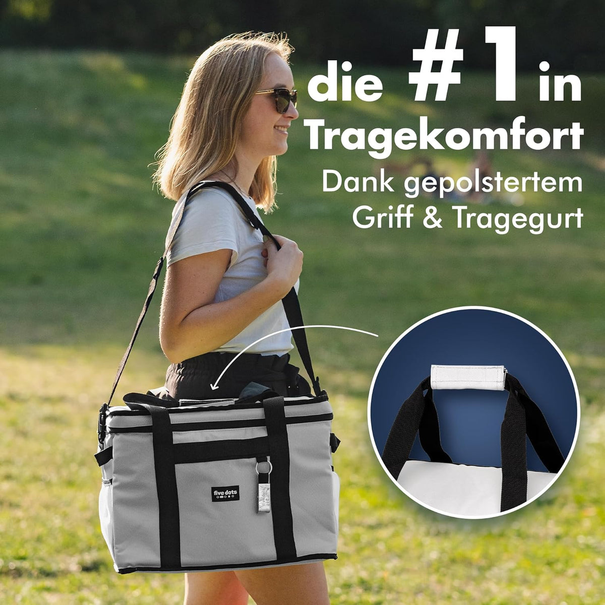 Five Dots Koeltas 17L - Grijs