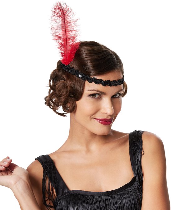dressforfun - Vrouwenkostuum charleston M - verkleedkleding kostuum halloween verkleden feestkleding carnavalskleding carnaval feestkledij partykleding - 301581