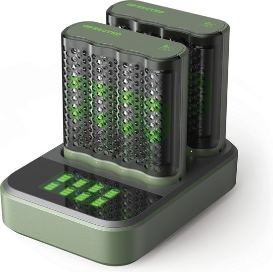 GP ReCyko M451D - snelle batterijlader AA/AAA + oplaadbare batterijen 8xAA 2600mAh + docking station