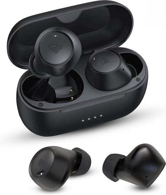 Draadloze Oordopjes met Noise Cancelling – 40u Batterij – Bluetooth Earbuds – Comfort Fit – Golden Sound Buds Pro