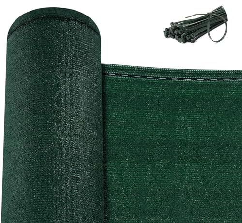 Woltu Schaduwdoek 1,5 x 15 m Groen - Privacy Scherm en Windscherm voor Tuin en Balkon
