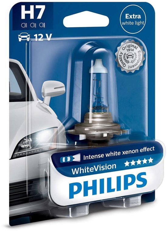 Philips Autolamp White Vision H7 12 Volt 55 Watt Per Stuk