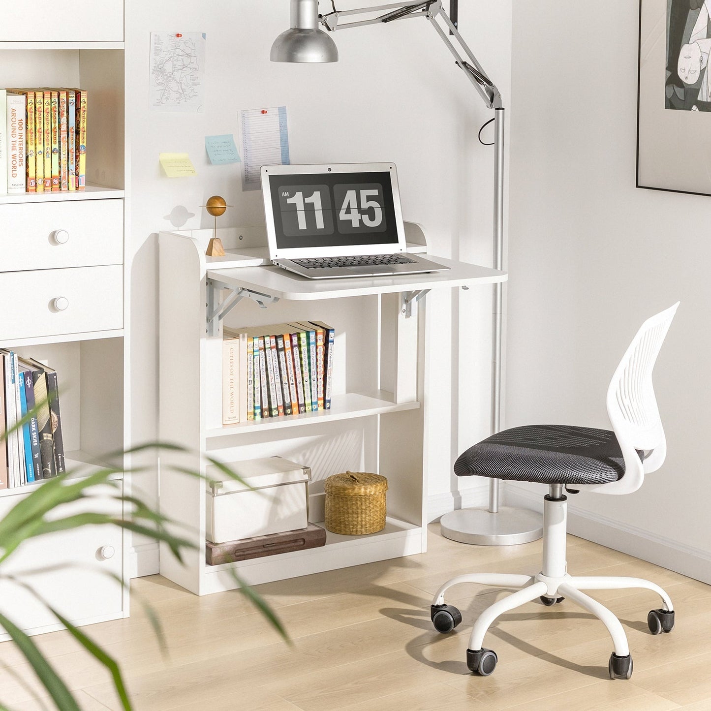SoBuy Opvouwbaar Bureau - 64x58x82 cm - 35 Kg Draagvermogen