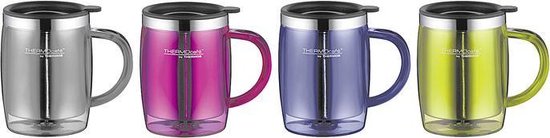 Thermos geïsoleerde desktopbeker, 0,35 liter, blauw