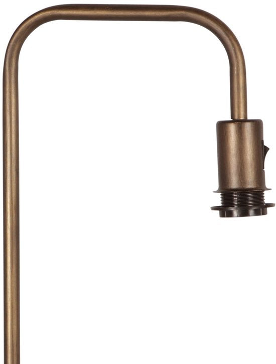 Vloerlamp brons 152 cm Hoog Stang 4737BR met E27 fitting, zonder kap - Mexlite, Tijdloos Metaal Design