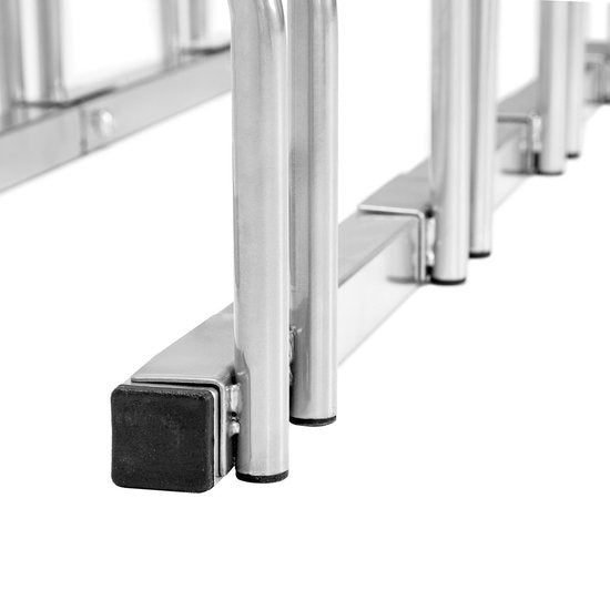 tectake - fietsenrek  4 fietsen - Fietsenstandaard - Fiets standaard - staal - stabiel - 402378