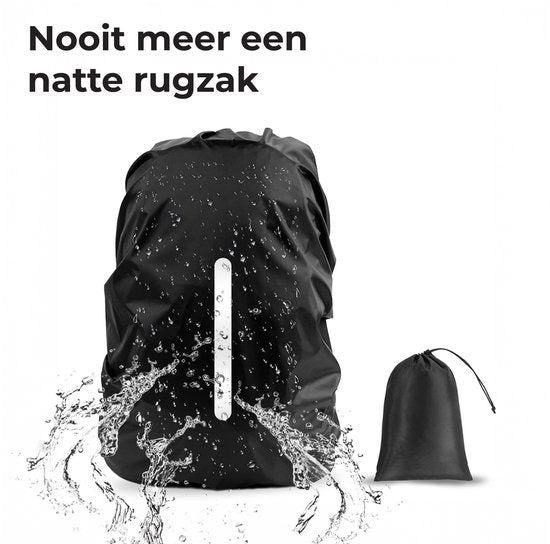 Regenhoes rugzak - 100% waterdicht - Rugtas - Flightbag voor backpack - Schooltas - 25 tot 35 liter