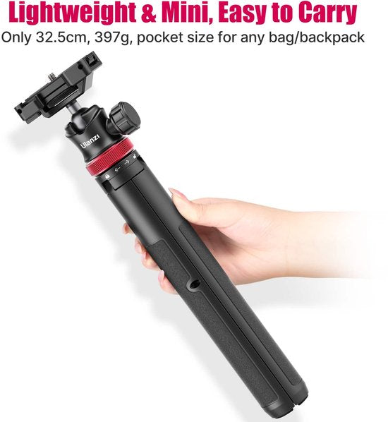 Ulanzi MT-44 Selfiestick Statief voor telefoon en camera - 146cm - Zwart