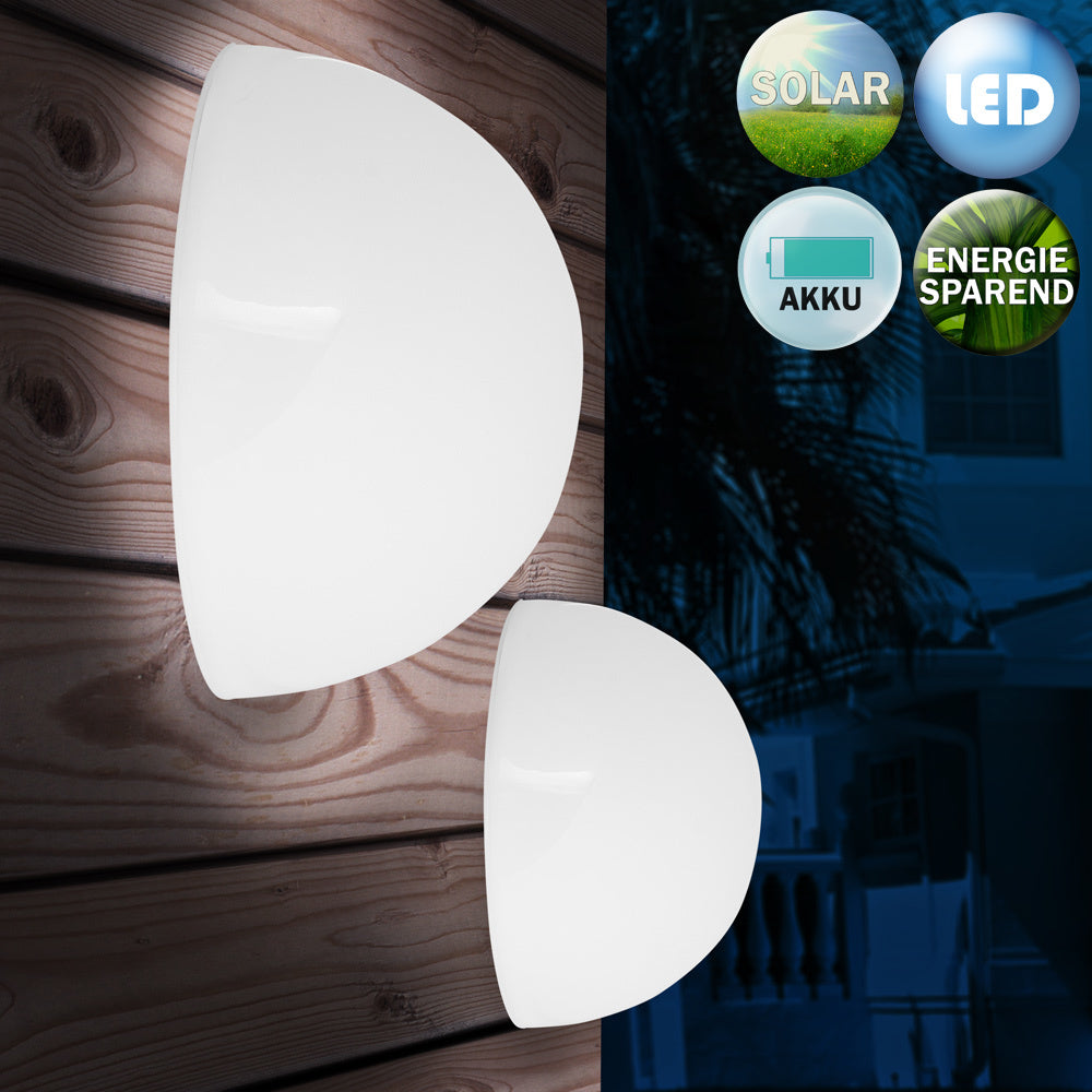 LED Solarlichten halfrond - Set van 3 stuks \\u2013 Tuin \\u2013 Tuinverlichting