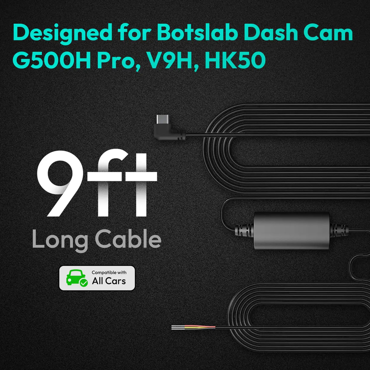 Botslab Dashcam Hardwire Kit - USB-C - G980H-serie