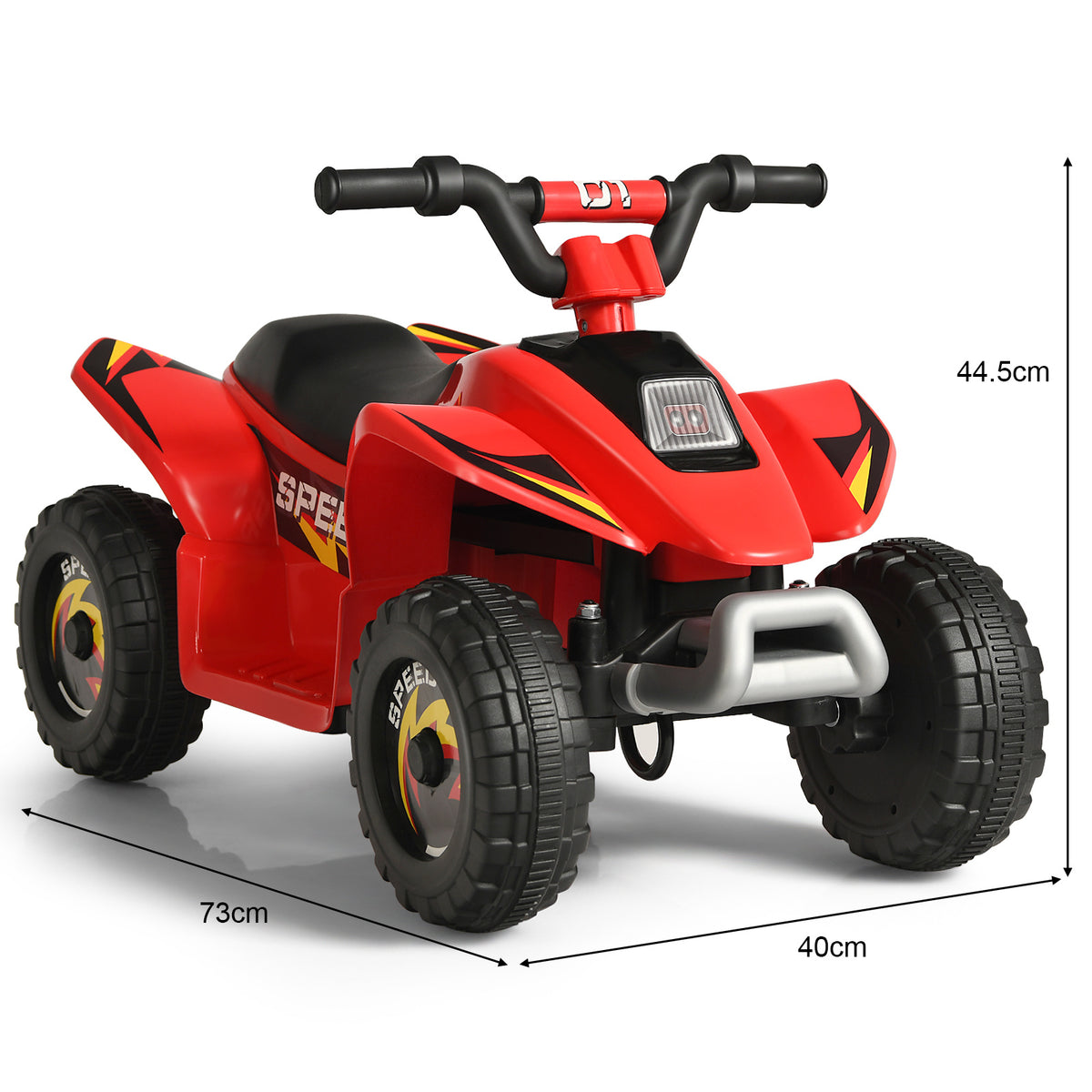 Coast 6V Elektro Kinderquad Mini Elektroquad Children's Auto 73 x 40 x 44,5 cm rood