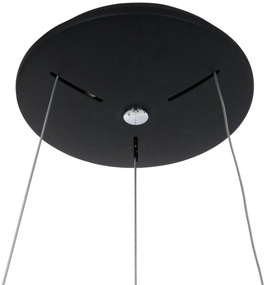 Steinhauer Ringlede Hanglamp - Rond - Verstelbaar - 48cm - Zwart