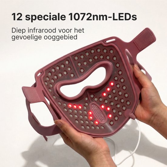 Panacea Aurora LED Gezichtsmasker - Rood Licht & Infrarood - 90 LED's - 6 Programma's