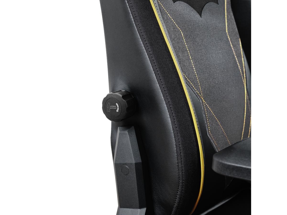 Trust GXT 721BM Ruya Pro Gamingstoel - Batman Edition - Ergonomisch Design - Zwart/Geel