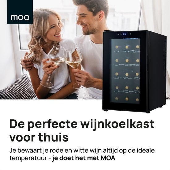 MOA WC50 - Wijnkoelkast - Wijnkoeler - Wijnklimaatkast - 15 flessen