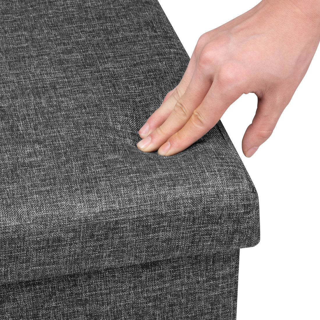 Casaria Zitbank met Opbergruimte - 115x40x40cm 131L – Donkergrijs