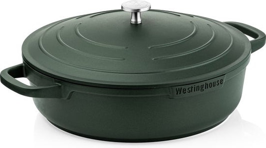 Westinghouse Performance Series - Hapjespan Inductie Met Deksel - 32cm Sauteerpan - Groen - Geschikt voor alle warmtebronnen inclusief inductie en oven