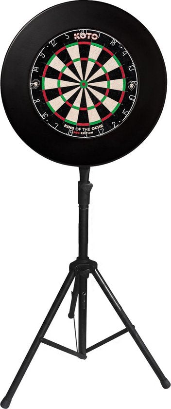 GrandSlam - Dartbord Standaard Portable - Inklapbaar, Driepoot, Universeel - Aluminium - Zwart