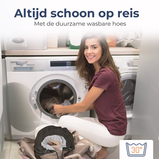 Best Life Nekkussen Vliegtuig - Reiskussen Auto - Memory Foam - Blauw