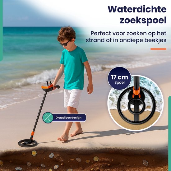 ODESSEY Metaaldetector voor Kinderen - Starterset - Draadloos - Kind - Kinderen - Junior Huntsman