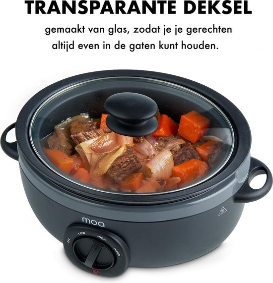 MOA Slowcooker - 6,5 liter - BPA vrij - SC65A