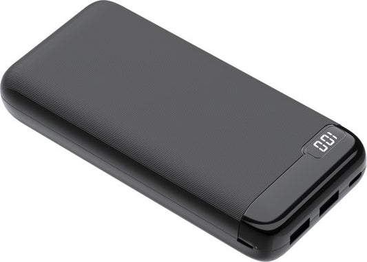 Drivv. Powerbank – 20.000 mAh, Snelladen & LED-display – 22,5 W – Zwart