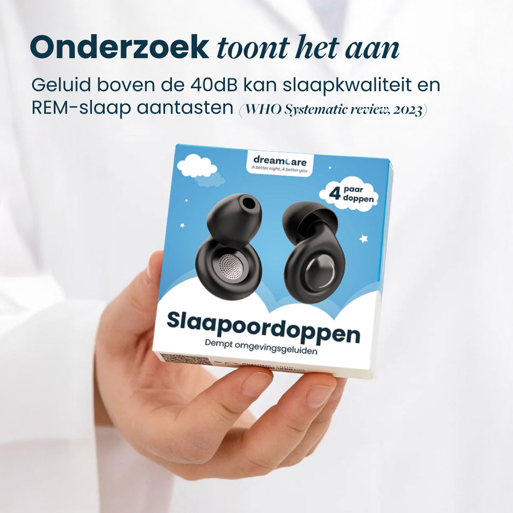 Dreamcare Silent Slaapoordoppen – Zwart – Geluidsdemping tot 33 dB – Inclusief 4 maten