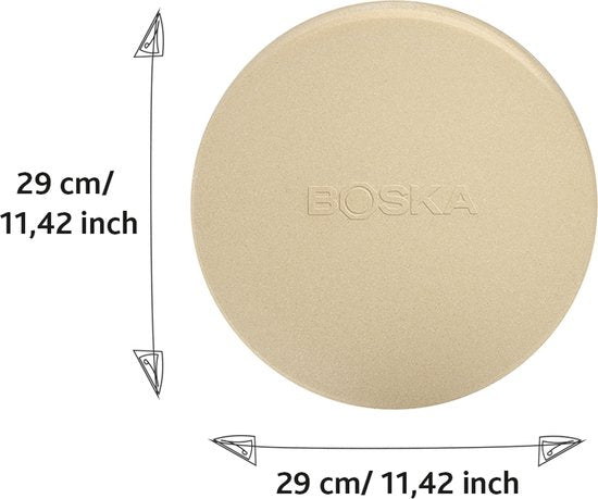 Boska Pizzasteen Deluxe - voor Oven & BBQ - Knapperige pizza's - Ø 29,5 cm - BBQ Accessoires