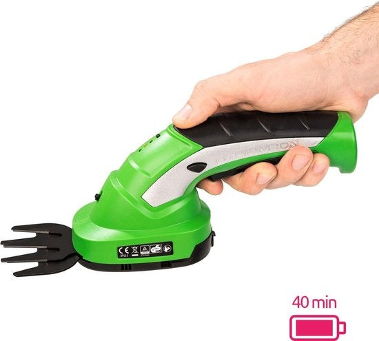 TecTake heggeschaar - incl. telescoopsteel en 2 opzetstukken - 401542