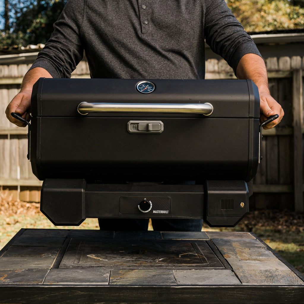 Masterbuilt Portable Digitale Smoker en Houtskoolgrill - Met Onderstel