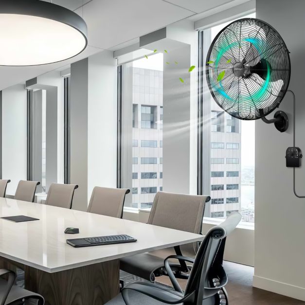 Coast Ventilator - Ø56 cm - Oscillerend - 1300 RPM - 3 Standen - 56 x 42 x 68 cm - Zwart