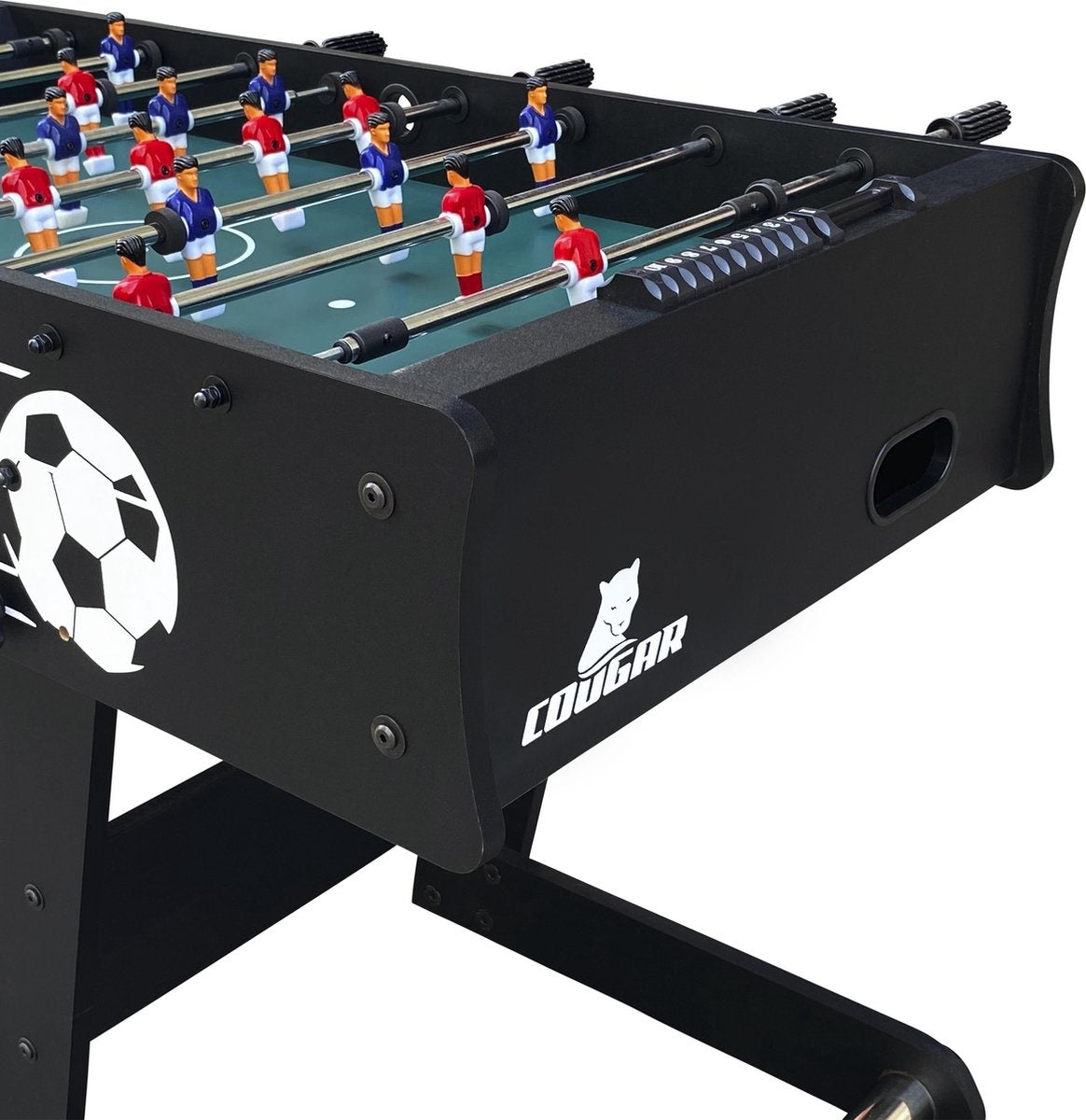 Cougar Scorpion Kick TS opklapbare Voetbaltafel - Tafelvoetbal - Zwart